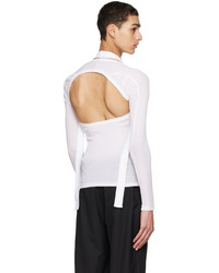 weißes Langarmshirt von Dion Lee