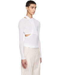 weißes Langarmshirt von Dion Lee