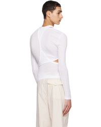 weißes Langarmshirt von Dion Lee