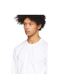 weißes Langarmshirt von Comme Des Garcons SHIRT