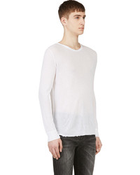 weißes Langarmshirt von BLK DNM