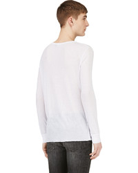 weißes Langarmshirt von BLK DNM