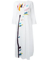 weißes Leinen Kleid mit Schlitz von Mara Hoffman