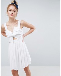 weißes Leinen Kleid von Asos