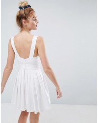 weißes Leinen Kleid von Asos