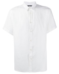 weißes Leinen Kurzarmhemd von J. Lindeberg