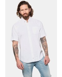 weißes Leinen Kurzarmhemd von JP1880