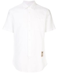 weißes Leinen Kurzarmhemd von Kent & Curwen
