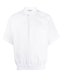 weißes Leinen Kurzarmhemd von La Fileria For D'aniello