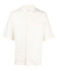 weißes Leinen Kurzarmhemd von PT TORINO