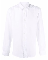 weißes Leinen Langarmhemd von 120% Lino
