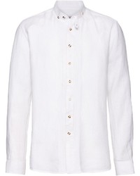 weißes Leinen Langarmhemd von ALMSACH