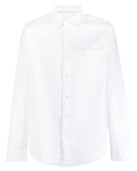 weißes Leinen Langarmhemd von Calvin Klein Jeans
