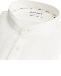 weißes Leinen Langarmhemd von Calvin Klein
