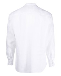 weißes Leinen Langarmhemd von Tagliatore
