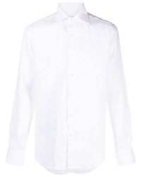 weißes Leinen Langarmhemd von D4.0