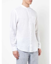 weißes Leinen Langarmhemd von Onia