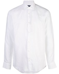 weißes Leinen Langarmhemd von Frescobol Carioca
