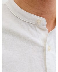 weißes Leinen Langarmhemd von Jack & Jones
