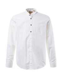 weißes Leinen Langarmhemd von JP1880