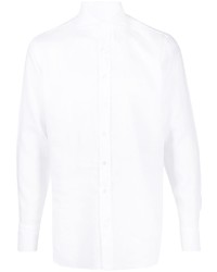 weißes Leinen Langarmhemd von Lardini