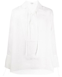 weißes Leinen Langarmhemd von Loewe