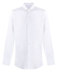 weißes Leinen Langarmhemd von Loro Piana