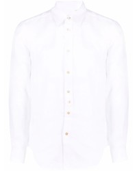 weißes Leinen Langarmhemd von Paul Smith