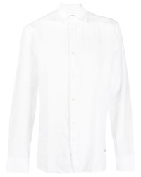 weißes Leinen Langarmhemd von Peuterey
