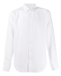 weißes Leinen Langarmhemd von Sandro Paris