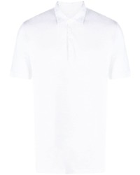 weißes Leinen Polohemd von 120% Lino