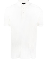 weißes Polohemd mit Hahnentritt-Muster von Emporio Armani