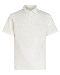weißes Polohemd mit Paisley-Muster von Etro