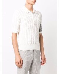 weißes Polohemd von Thom Browne