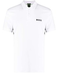 weißes Polohemd von BOSS
