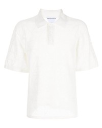 weißes Polohemd von Bottega Veneta