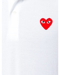 weißes Polohemd von Comme des Garcons