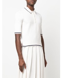 weißes Polohemd von Thom Browne