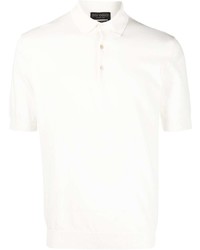 weißes Polohemd von Dell'oglio