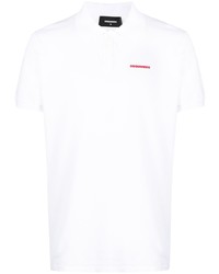 weißes Polohemd von DSQUARED2