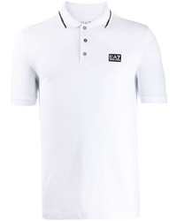 weißes Polohemd von Ea7 Emporio Armani