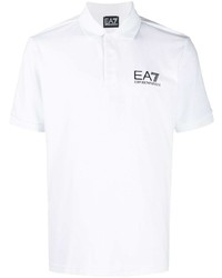 weißes Polohemd von Ea7 Emporio Armani