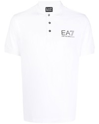 weißes Polohemd von Ea7 Emporio Armani