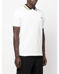 weißes Polohemd von Fred Perry