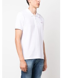 weißes Polohemd von MAISON KITSUNÉ