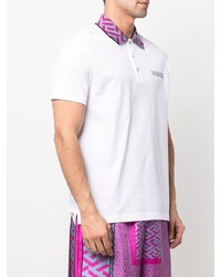 weißes Polohemd von Versace