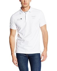 weißes Polohemd von Hackett London