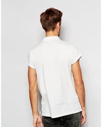 weißes Polohemd von Asos