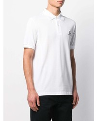 weißes Polohemd von Raf Simons X Fred Perry