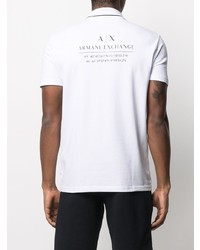 weißes Polohemd von Armani Exchange